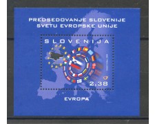 2008 - SLOVENIA - PRESIDENZA DEL CONSIGLIO EUROPEA  FOGLIETTO. - NUOVO - LOTTO/34367