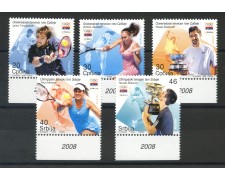 2008 - SERBIA REPUBBLICA - SQUADRA OLIMPICA DI TENNIS 5v. - NUOVI - LOTTO/35085 2008 - SERBIA REPUBBLICA - SQUADRA OLIMPICA DI TENNIS 5v. - NUOVI - LOTTO/35085
