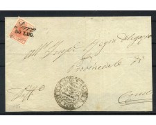 1850 - LOMBARDO VENETO - LOTTO/40471 - 15 CENT. SU BUSTA DA LECCO PER COMO