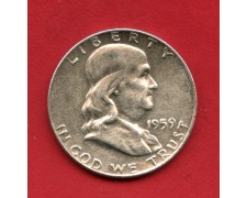 1959 - STATI UNITI - LOTTO/M48502 - MEZZO DOLLARO FRANKLIN ARGENTO 1959 - STATI UNITI - LOTTO/M48502 - MEZZO DOLLARO FRANKLIN ARGENTO