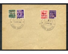 1944 - C.L.N. AOSTA - LOTTO/40127 - SERIE COMPLETA DI 4V. SU BUSTA 1944 - C.L.N. AOSTA - LOTTO/40127 - SERIE COMPLETA DI 4V. SU BUSTA