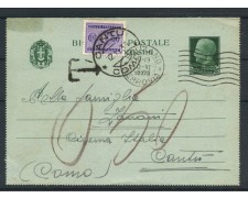 1939 - REGNO - LOTTO/47965 - BIGLIETTO POSTALE DA 25 CENT. TASSATA 1939 - REGNO - LOTTO/47965 - BIGLIETTO POSTALE DA 25 CENT. TASSATA