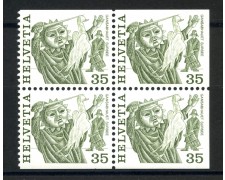 1977 - SVIZZERA - 35c. TRADIZIONI POPOLARI BLOCCO DI 4 NUOVI DA LIBRETTO - LOTTO/32176B 1977 - SVIZZERA - 35c. TRADIZIONI POPOLARI BLOCCO DI 4 NUOVI DA LIBRETTO - LOTTO/32176B