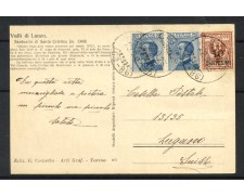 1923 - REGNO - LOTTO/48512 - CARTOLINA ILLUSTRATA VALLI DI LANZO VIAGGIATA PER L'ESTERO 1923 - REGNO - LOTTO/48512 - CARTOLINA ILLUSTRATA VALLI DI LANZO VIAGGIATA PER L'ESTERO