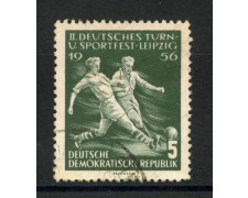 1956 - GERMANIA ORIENTALE - 5p. CAMPIONATI SPORTIVI - USATO - LOTTO/32179 1956 - GERMANIA ORIENTALE - 5p. CAMPIONATI SPORTIVI - USATO - LOTTO/32179
