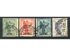 1922 - LIBIA - LOTTO/24754 - ANNIVERSARIO DELLA VITTORIA 4v. - USATI 1922 - LIBIA - LOTTO/24754 - ANNIVERSARIO DELLA VITTORIA 4v. - USATI