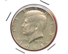 1965 - STATI UNITI - LOTTO/M48285 - 1/2 DOLLARO ARGENTO KENNEDY 1965 - STATI UNITI - LOTTO/M48285 - 1/2 DOLLARO ARGENTO KENNEDY
