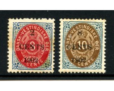 1902 - ANTILLE DANESI - LOTTO/42841 - 2 CENT. SU 3 CENT. e 8 CENT. SU 10 CENT. - LINGUELLATI 1902 - ANTILLE DANESI - LOTTO/42841 - 2 CENT. SU 3 CENT. e 8 CENT. SU 10 CENT. - LINGUELLATI