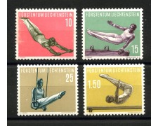1957 - LIECHTENSTEIN - LOTTO/40939 - SPORT GINNASTICA 4 v. - NUOVI 1957 - LIECHTENSTEIN - LOTTO/40939 - SPORT GINNASTICA 4 v. - NUOVI