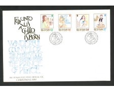 1989 - ISOLA DI MAN - LOTTO/41831 - NATALE 4v. - BUSTA FDC 1989 - ISOLA DI MAN - LOTTO/41831 - NATALE 4v. - BUSTA FDC