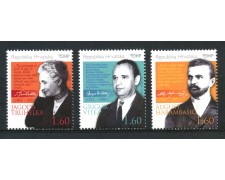 2011 - CROAZIA - PERSONALITA'  3v. - NUOVI - LOTTO/33139