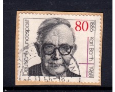 1986 - GERMANIA FEDERALE - KARL BARTH - USATO - LOTTO/31353U 1986 - GERMANIA FEDERALE - KARL BARTH - USATO - LOTTO/31353U