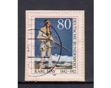 1987 - GERMANIA FEDERALE - KARL MAY - USATO - LOTTO/31337U 1987 - GERMANIA FEDERALE - KARL MAY - USATO - LOTTO/31337U