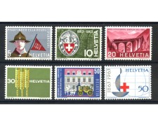 1963 - LOTTO/39438 - SVIZZERA - PROPAGANDA 6v. - NUOVI 1963 - LOTTO/39438 - SVIZZERA - PROPAGANDA 6v. - NUOVI