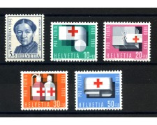 1963 - LOTTO/39439 - SVIZZERA - PRO PATRIA 5v. - NUOVI 1963 - LOTTO/39439 - SVIZZERA - PRO PATRIA 5v. - NUOVI