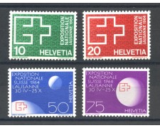 1963 - LOTTO/39442 - SVIZZERA - ESPOSIZIONE DI LOSANNA 4v. - NUOVI 1963 - LOTTO/39442 - SVIZZERA - ESPOSIZIONE DI LOSANNA 4v. - NUOVI