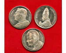 1975/1978 - VATICANO - LOTTO/M43542 - INSIEME DI 3 MEDAGLIE EFFIGIE DI PAPI ARGENTATE 1975/1978 - VATICANO - LOTTO/M43542 - INSIEME DI 3 MEDAGLIE EFFIGIE DI PAPI ARGENTATE