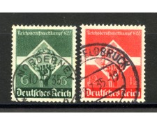 1935 - GERMANIA REICH - GIOVENTU' OPERAIA 2v. - USATI - LOTTO/37493 1935 - GERMANIA REICH - GIOVENTU' OPERAIA 2v. - USATI - LOTTO/37493