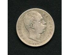 1887 - REGNO - LOTTO/M47373 - 2 LIRE ARGENTO RE UMBERTO I° 1887 - REGNO - LOTTO/M47373 - 2 LIRE ARGENTO RE UMBERTO I°