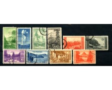 1934 - STATI UNITI - LOTTO/43574 - PARCHI NAZIONALI 10 v. - USATI 1934 - STATI UNITI - LOTTO/43574 - PARCHI NAZIONALI 10 v. - USATI