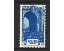 1935 - REGNO - LOTTO/47398 - 1,25+75 CENT. PREVIDENZA MILIZIA - LINGUELLATO 1935 - REGNO - LOTTO/47398 - 1,25+75 CENT. PREVIDENZA MILIZIA - LINGUELLATO