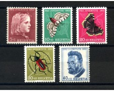 1953 - LOTTO/39416 - SVIZZERA - PRO JUVENTUTE 5v. - NUOVI 1953 - LOTTO/39416 - SVIZZERA - PRO JUVENTUTE 5v. - NUOVI