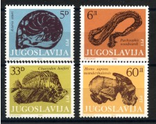 1985 - JUGOSLAVIA - LOTTO/38330 - FOSSILI 4v. - NUOVI 1985 - JUGOSLAVIA - LOTTO/38330 - FOSSILI 4v. - NUOVI