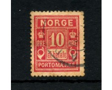 1889 - NORVEGIA - LOTTO/43602 - 10 ore SEGNATASSE - USAT0 1889 - NORVEGIA - LOTTO/43602 - 10 ore SEGNATASSE - USAT0