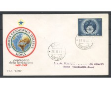 1967 - REPUBBLICA - LOTTO/39175B - SOCIETA' GEOGRAFICA - FDC ROMA 1967 - REPUBBLICA - LOTTO/39175B - SOCIETA' GEOGRAFICA - FDC ROMA