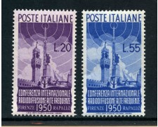 1950 - LOTTO/30364A - REPUBBLICA - RADIODIFFUSIONE 2v. - NUOVI