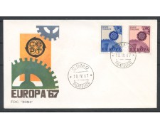 1967 - REPUBBLICA - LOTTO/39179 - EUROPA 2v. - FDC ROMA 1967 - REPUBBLICA - LOTTO/39179 - EUROPA 2v. - FDC ROMA