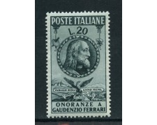 1950 - REPUBBLICA - 20 LIRE  ONORANZE A GAUDENZIO FERRARI - NUOVO - LOTTO/30369