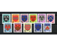 1981 - JERSEY - STEMMI POSTA ORDINARIA 11v. - NUOVI - LOTTO/32507 1981 - JERSEY - STEMMI POSTA ORDINARIA 11v. - NUOVI - LOTTO/32507