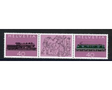 1982 - SVIZZERA - LOTTO/39459 - FERROVIA DEL GOTTARDO 2v. - NUOVI 1982 - SVIZZERA - LOTTO/39459 - FERROVIA DEL GOTTARDO 2v. - NUOVI