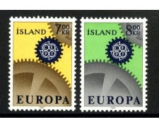 1967 - LOTTO/41252 - ISLANDA - EUROPA 2v. - NUOVI 1967 - LOTTO/41252 - ISLANDA - EUROPA 2v. - NUOVI