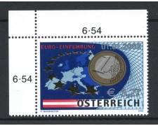 2002 - AUSTRIA - LOTTO/41927 - ENTRATA DELL'EURO - NUOVO
