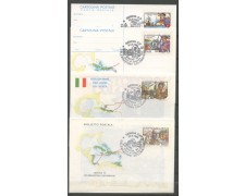 Italy 1992 Columbus Celebrations - 4 Postal Stationery Items, FDC - LOTTO/38072