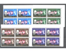 1966 - HONG KONG - LOTTO/38781 - WISTON CHURCHILL 4v. - QUARTINA NUOVI 1966 - HONG KONG - LOTTO/38781 - WISTON CHURCHILL 4v. - QUARTINA NUOVI