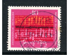 1972 - GERMANIA - 40p. H. SHUTZ - USATO - LOTTO/31064U 1972 - GERMANIA - 40p. H. SHUTZ - USATO - LOTTO/31064U