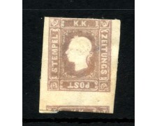 1858 - AUSTRIA - LOTTO/43633 - 1,05 K. LILLA GRIGIO EFFIGIE DI FRANCESCO GIUSEPPE 1858 - AUSTRIA - LOTTO/43633 - 1,05 K. LILLA GRIGIO EFFIGIE DI FRANCESCO GIUSEPPE