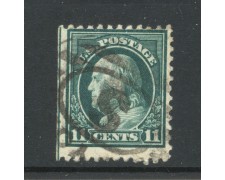 1916/17 - STATI UNITI - LOTTO/42413 - 11 CENT. VERDE EFFIGIE DI FRANKLIN - USATO 1916/17 - STATI UNITI - LOTTO/42413 - 11 CENT. VERDE EFFIGIE DI FRANKLIN - USATO