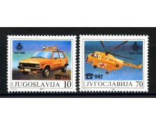 1986 - JUGOSLAVIA - FEDERAZIONE DI AUTOMOBILISMO 2v. - NUOVI - LOTTO/38373 1986 - JUGOSLAVIA - FEDERAZIONE DI AUTOMOBILISMO 2v. - NUOVI - LOTTO/38373