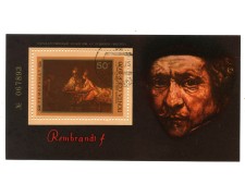 1976 - RUSSIA - NASCITA DI REMBRANDT - FOGLIETTO USATO - LOTTO/35810