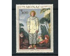 1972 - MONACO - 3 Fr. ANTOINE WATTEAU - NUOVO - LOTTO/31067 1972 - MONACO - 3 Fr. ANTOINE WATTEAU - NUOVO - LOTTO/31067