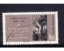 1988 - GERMANIA FEDERALE - 80p. NOTTE DEI CRISTALLI - USATO - LOTTO/31313U