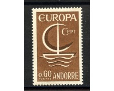 1966 - ANDORRA FRANCESE - LOTTO/41224 - EUROPA - NUOVO 1966 - ANDORRA FRANCESE - LOTTO/41224 - EUROPA - NUOVO