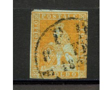 1851/52 - TOSCANA - LOTTO/40275 - 1 SOLDO OCRA SU GRIGIO - USATO 1851/52 - TOSCANA - LOTTO/40275 - 1 SOLDO OCRA SU GRIGIO - USATO
