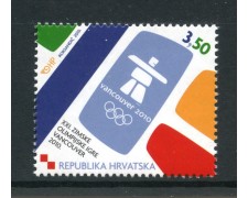 2010 - CROAZIA - OLIMPIADI DI VANCOUVER - NUOVO - LOTTO/33110