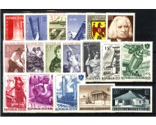 1961 - AUSTRIA - LOTTO/43653 - ANNATA COMPLETA 17v. + 1v. POSTA AEREA NUOVI 1961 - AUSTRIA - LOTTO/43653 - ANNATA COMPLETA 17v. + 1v. POSTA AEREA NUOVI