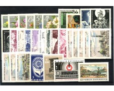 1964 - AUSTRIA - LOTTO/43655 - ANNATA COMPLETA 31v. NUOVI 1964 - AUSTRIA - LOTTO/43655 - ANNATA COMPLETA 31v. NUOVI